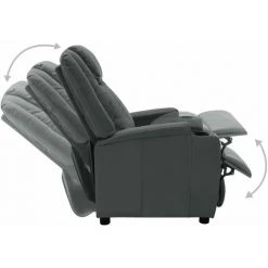 FIMEI Fauteuil Inclinable électrique Anthracite Similicuir 9 FIMEI Fauteuil Inclinable électrique Anthracite Similicuir -Pas Cher Fauteuil Magasin 60971763 3