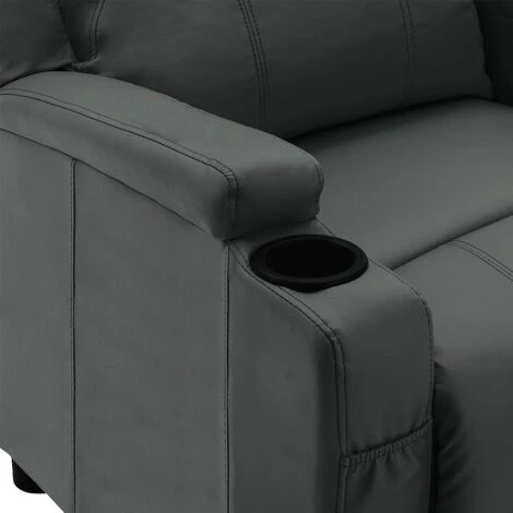 FIMEI Fauteuil Inclinable électrique Anthracite Similicuir 7 FIMEI Fauteuil Inclinable électrique Anthracite Similicuir – Image 5