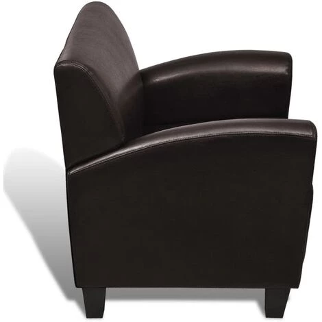 FIMEI Chaise De Canapé Marron Foncé Similicuir 6 FIMEI Chaise De Canapé Marron Foncé Similicuir – Image 4