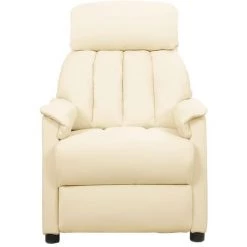 FIMEI Fauteuil Releveur Inclinable De Massage Crème Similicuir 9 FIMEI Fauteuil Releveur Inclinable De Massage Crème Similicuir -Pas Cher Fauteuil Magasin 60972106 3