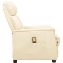 FIMEI Fauteuil Releveur Inclinable De Massage Crème Similicuir 10 FIMEI Fauteuil Releveur Inclinable De Massage Crème Similicuir -Pas Cher Fauteuil Magasin 60972106 4