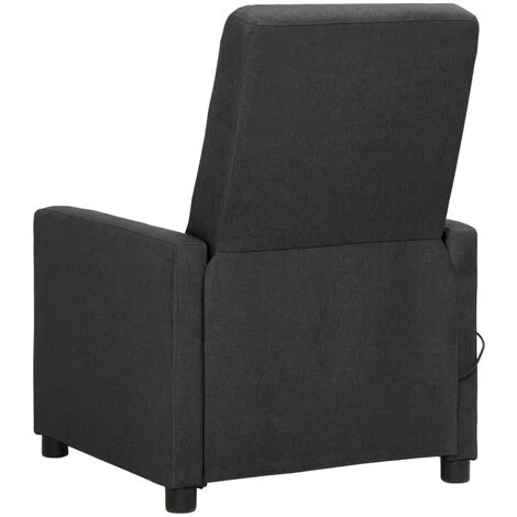 FIMEI Fauteuil De Massage Inclinable Gris Foncé Tissu 5 FIMEI Fauteuil De Massage Inclinable Gris Foncé Tissu – Image 3