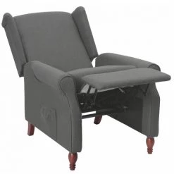 FIMEI Fauteuil Inclinable Gris Clair Tissu 11 FIMEI Fauteuil Inclinable Gris Clair Tissu -Pas Cher Fauteuil Magasin 60972397 5
