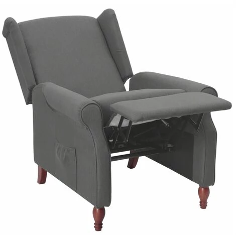 FIMEI Fauteuil Inclinable Gris Clair Tissu 7 FIMEI Fauteuil Inclinable Gris Clair Tissu â Image 5
