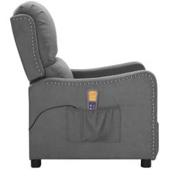 FIMEI Fauteuil De Massage Inclinable Gris Clair Tissu -Pas Cher Fauteuil Magasin 60972648 3