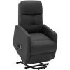 FIMEI Fauteuil Inclinable Sur Pied Gris Foncé Tissu -Pas Cher Fauteuil Magasin 60972808 1