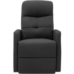 FIMEI Fauteuil Inclinable Sur Pied Gris Foncé Tissu -Pas Cher Fauteuil Magasin 60972808 3