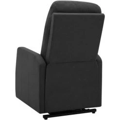 FIMEI Fauteuil Inclinable Sur Pied Gris Foncé Tissu -Pas Cher Fauteuil Magasin 60972808 5