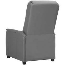 FIMEI Fauteuil Releveur Inclinable Gris Similicuir -Pas Cher Fauteuil Magasin 60972927 4