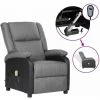 FIMEI Fauteuil Inclinable De Massage Gris Clair Similicuir Et Tissu 2 FIMEI Fauteuil Inclinable De Massage Gris Clair Similicuir Et Tissu -Pas Cher Fauteuil Magasin 60973364 1