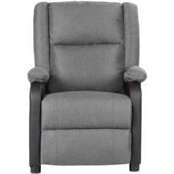 FIMEI Fauteuil Inclinable De Massage Gris Clair Similicuir Et Tissu 9 FIMEI Fauteuil Inclinable De Massage Gris Clair Similicuir Et Tissu -Pas Cher Fauteuil Magasin 60973364 3