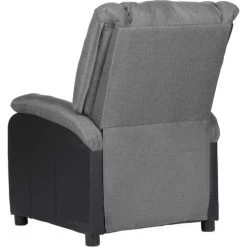 FIMEI Fauteuil Inclinable De Massage Gris Clair Similicuir Et Tissu 11 FIMEI Fauteuil Inclinable De Massage Gris Clair Similicuir Et Tissu -Pas Cher Fauteuil Magasin 60973364 5