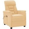 FIMEI Fauteuil Inclinable De Massage Crème Similicuir Daim 1 FIMEI Fauteuil Inclinable De Massage Crème Similicuir Daim -Pas Cher Fauteuil Magasin 60973395 1