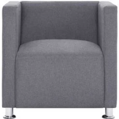 FIMEI Fauteuil Cube Gris Clair Tissu 9 FIMEI Fauteuil Cube Gris Clair Tissu -Pas Cher Fauteuil Magasin 60973606 3