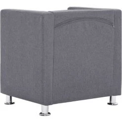 FIMEI Fauteuil Cube Gris Clair Tissu 11 FIMEI Fauteuil Cube Gris Clair Tissu -Pas Cher Fauteuil Magasin 60973606 5