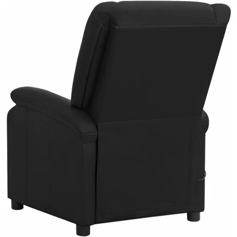 FIMEI Fauteuil Releveur Inclinable De Massage Noir Cuir Véritable 6 FIMEI Fauteuil Releveur Inclinable De Massage Noir Cuir Véritable – Image 4