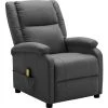 FIMEI Fauteuil De Massage Inclinable Anthracite Similicuir -Pas Cher Fauteuil Magasin 60973899 1