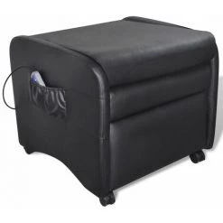 FIMEI Fauteuil De Massage Noir Similicuir -Pas Cher Fauteuil Magasin 60974310 3
