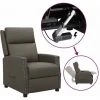 FIMEI Fauteuil Releveur Inclinable Gris Similicuir -Pas Cher Fauteuil Magasin 60974323 1
