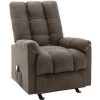 FIMEI Fauteuil De Massage Inclinable Marron Tissu -Pas Cher Fauteuil Magasin 60974396 1