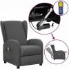 FIMEI Fauteuil Releveur Inclinable De Massage Gris Foncé Tissu 2 FIMEI Fauteuil Releveur Inclinable De Massage Gris Foncé Tissu -Pas Cher Fauteuil Magasin 60974484 1