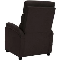 FIMEI Fauteuil Inclinable électrique De Massage Marron Foncé Tissu -Pas Cher Fauteuil Magasin 60974706 4