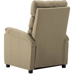 FIMEI Fauteuil Inclinable électrique De Massage Cappuccino Similicuir -Pas Cher Fauteuil Magasin 60974787 5