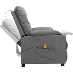 FIMEI Fauteuil De Massage Inclinable Gris Similicuir 10 FIMEI Fauteuil De Massage Inclinable Gris Similicuir -Pas Cher Fauteuil Magasin 60974903 4