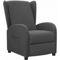 FIMEI Fauteuil Inclinable Gris Foncé Tissu