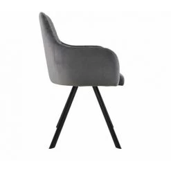 DéCORATION D'AUTREFOIS Fauteuil Polyester Métal Gris 58x55x83cm - Polyester, Métal - Gris 8 DéCORATION D'AUTREFOIS Fauteuil Polyester Métal Gris 58x55x83cm - Polyester, Métal - Gris -Pas Cher Fauteuil Magasin 61040993 2