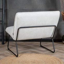 DIMEHOUSE Merle Fauteuil Industriel Blanc - Blanc -Pas Cher Fauteuil Magasin 61072723 3