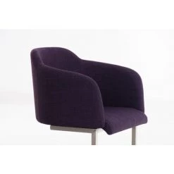 NOVA Chaise Rembourrée Avec Des Accoudoirs Dans Des Réunions De Chaise En Tissu En Porte-à-faux. Couleur : Alto -Pas Cher Fauteuil Magasin 61089655 3