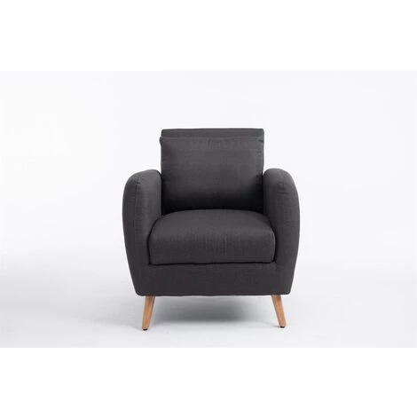 NOVA Fauteuil Rembourré Dans Un Fauteuil De Salon élégant Avec Diverses Armures Couleur : Gris Foncé 4 NOVA Fauteuil Rembourré Dans Un Fauteuil De Salon élégant Avec Diverses Armures Couleur : Gris Foncé – Image 2