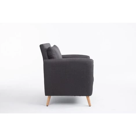 NOVA Fauteuil Rembourré Dans Un Fauteuil De Salon élégant Avec Diverses Armures Couleur : Gris Foncé 5 NOVA Fauteuil Rembourré Dans Un Fauteuil De Salon élégant Avec Diverses Armures Couleur : Gris Foncé – Image 3