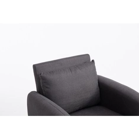 NOVA Fauteuil Rembourré Dans Un Fauteuil De Salon élégant Avec Diverses Armures Couleur : Gris Foncé 7 NOVA Fauteuil Rembourré Dans Un Fauteuil De Salon élégant Avec Diverses Armures Couleur : Gris Foncé – Image 5