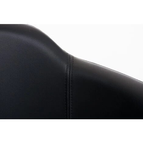 NOVA Chaise Rembourrée Avec écos Accoudoirs En Cantilever En Porte-à-faux. Couleur : Noir 6 NOVA Chaise Rembourrée Avec écos Accoudoirs En Cantilever En Porte-à-faux. Couleur : Noir – Image 4