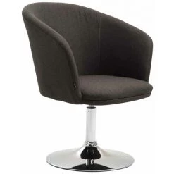 NOVA Fauteuil Pivotant En Tissu De Fauteuil Avec Des Accoudoirs élégants Dans Différentes Couleurs Couleur : Gris Foncé