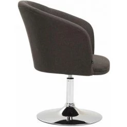 NOVA Fauteuil Pivotant En Tissu De Fauteuil Avec Des Accoudoirs élégants Dans Différentes Couleurs Couleur : Gris Foncé -Pas Cher Fauteuil Magasin 61090572 3