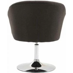 NOVA Fauteuil Pivotant En Tissu De Fauteuil Avec Des Accoudoirs élégants Dans Différentes Couleurs Couleur : Gris Foncé -Pas Cher Fauteuil Magasin 61090572 5