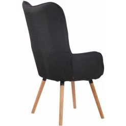 NOVA Salon De Fauteuil Extra Grand En Tissu Et Chaise Relaxante En Bois Chesterfield Diverses Couleurs Couleur : Noir -Pas Cher Fauteuil Magasin 61090630 4