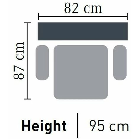 CAESAROO Fauteuil Sesia En Tissu Couleur Gris Foncé | Gris 5 CAESAROO Fauteuil Sesia En Tissu Couleur Gris Foncé | Gris â Image 3