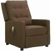 YOUTHUP Fauteuil De Massage Inclinable Marron Tissu - Brun -Pas Cher Fauteuil Magasin 61113715 1