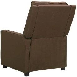 YOUTHUP Fauteuil De Massage Inclinable Marron Tissu - Brun -Pas Cher Fauteuil Magasin 61113715 5