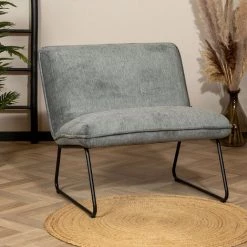 DIMEHOUSE Merle Fauteuil Industriel Gris - Anthracite