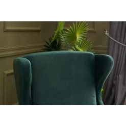 COTECOSY Fauteuil Fernanda Bois Massif Naturel Et Tissu Vert - Vert 10 COTECOSY Fauteuil Fernanda Bois Massif Naturel Et Tissu Vert - Vert -Pas Cher Fauteuil Magasin 61220294 4