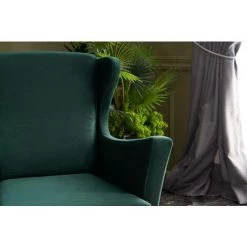 COTECOSY Fauteuil Fernanda Bois Massif Naturel Et Tissu Vert - Vert 11 COTECOSY Fauteuil Fernanda Bois Massif Naturel Et Tissu Vert - Vert -Pas Cher Fauteuil Magasin 61220294 5