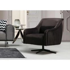 COTECOSY Fauteuil Arturo Javier Métal Noir Mat Et Tissu Noir - Noir 7 COTECOSY Fauteuil Arturo Javier Métal Noir Mat Et Tissu Noir - Noir -Pas Cher Fauteuil Magasin 61220295 2