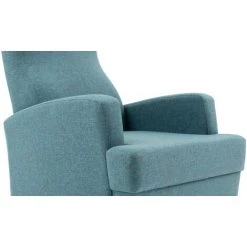 COTECOSY Fauteuil Juana Tissu Turquoise - Bleu 11 COTECOSY Fauteuil Juana Tissu Turquoise - Bleu -Pas Cher Fauteuil Magasin 61220309 5