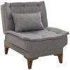 COTECOSY Chaise / Fauteuil Convertible Lefkadao Tissu Gris - Gris 1 COTECOSY Chaise / Fauteuil Convertible Lefkadao Tissu Gris - Gris -Pas Cher Fauteuil Magasin 61220319 1