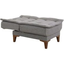 COTECOSY Chaise / Fauteuil Convertible Lefkadao Tissu Gris - Gris 11 COTECOSY Chaise / Fauteuil Convertible Lefkadao Tissu Gris - Gris -Pas Cher Fauteuil Magasin 61220319 5